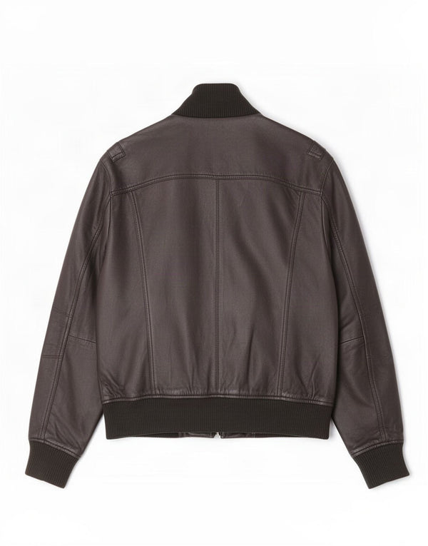 Gipsy Chaqueta Bomber de Cuero para Hombre UK 38 Medium Black