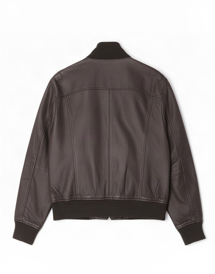 Gipsy Chaqueta Bomber de Cuero para Hombre UK 38 Medium Black