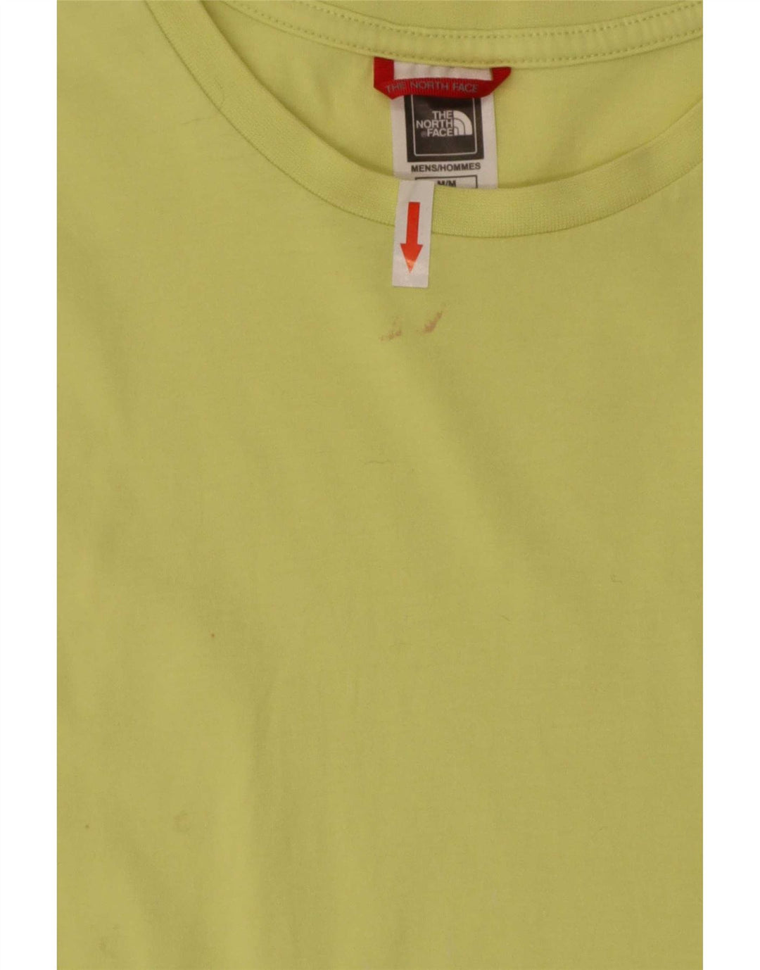T-shirt da uomo The North Face Top in cotone giallo medio