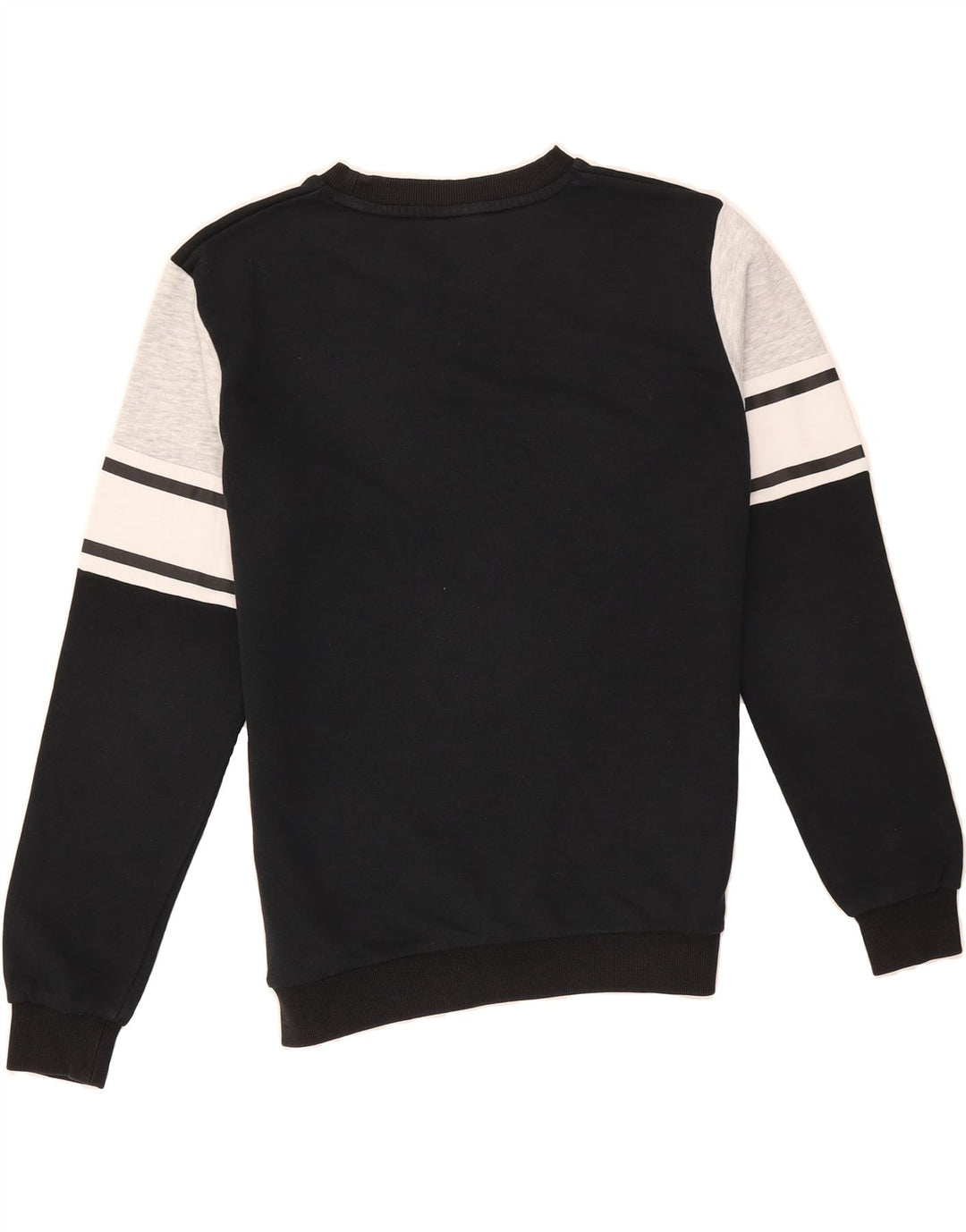 FILA Boys Sweatshirt Jumper 13-14 Years Black Colourblock Vintage Fila and Second-Hand Fila from Messina Hembry 