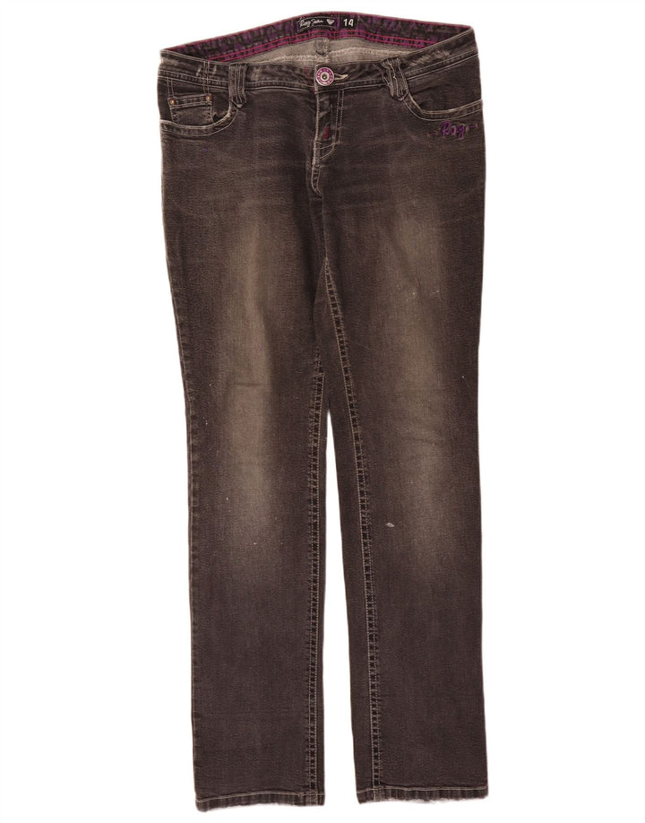 Vaqueros Roxy Slim Gráficos Para Mujer W32 L32 Algodón Gris