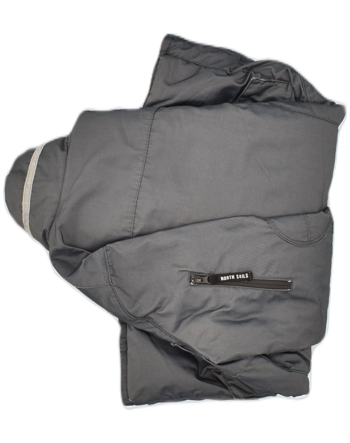 NORTH SAILS Mens Windbreaker Jacket UK 36 Small Grey Nylon Vintage North Sails and Second-Hand North Sails from Messina Hembry 