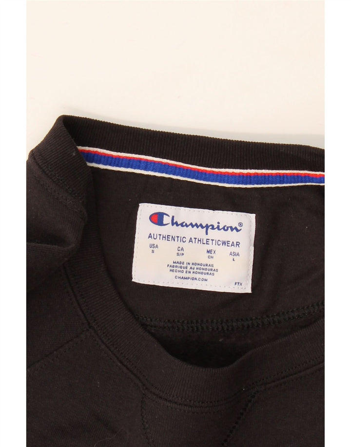 CHAMPION Sweat-Shirt Graphique Homme Petit Noir Polyester