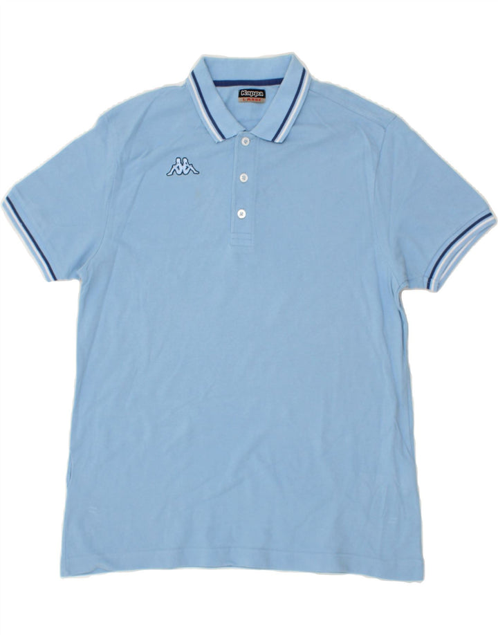 KAPPA Mens Polo Shirt Large Blue Cotton Vintage Kappa and Second-Hand Kappa from Messina Hembry 
