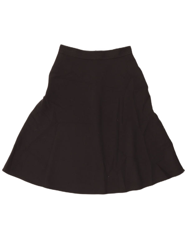 Marks & Spencer Jupe trapèze pour femme UK 12 Medium W30 Noir Polyester