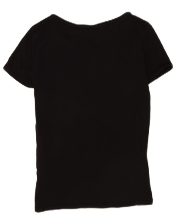 Levi's T-Shirt Femme UK 12 Medium Noir