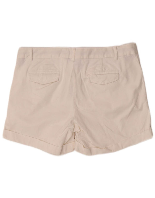 Banana Republic Womens Chino Shorts US 10 Large W33 White Bomuld
