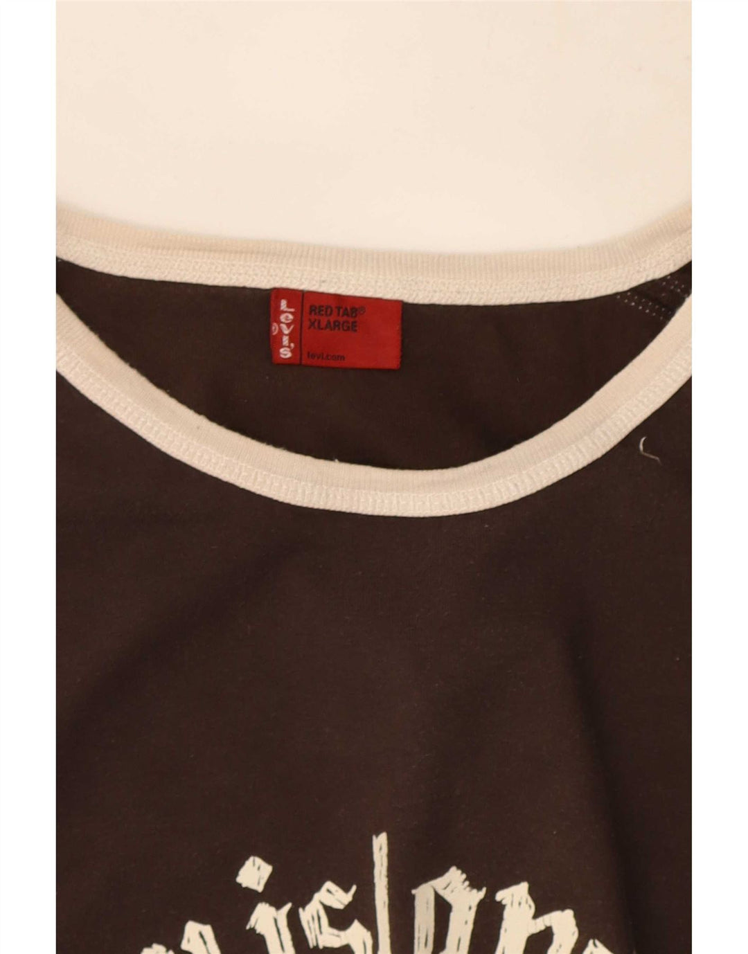 Levi's Mens Graphic Top Long Sleeve XL Brown Colourblock
