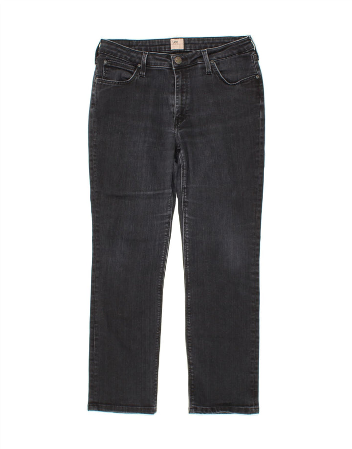 LEE Womens Straight Jeans W32 L26  Black Cotton Vintage Lee and Second-Hand Lee from Messina Hembry 