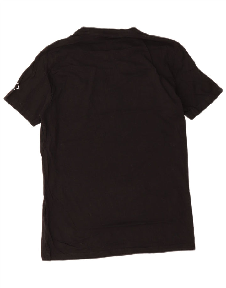 Replay Mens Graphic T-Shirt Top Medium Black Cotton