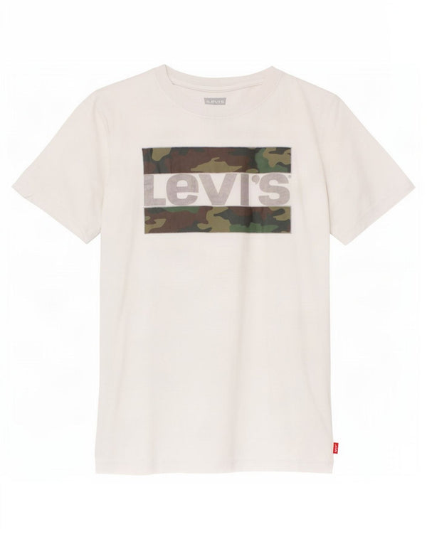 Levi's Boys Graphic T-Shirt Top 13-14 Years White Cotton