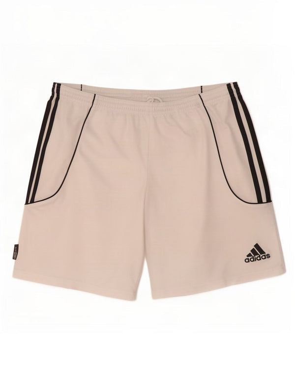 Adidas Mens Climalite Sport Shorts Large White Polyester