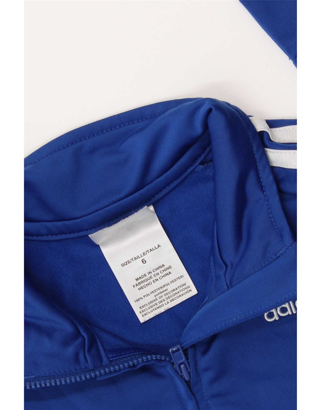 Adidas Boys αθλητική φόρμα Adidas Top Jacket 5-6 Years Blue Colourblock Polyester