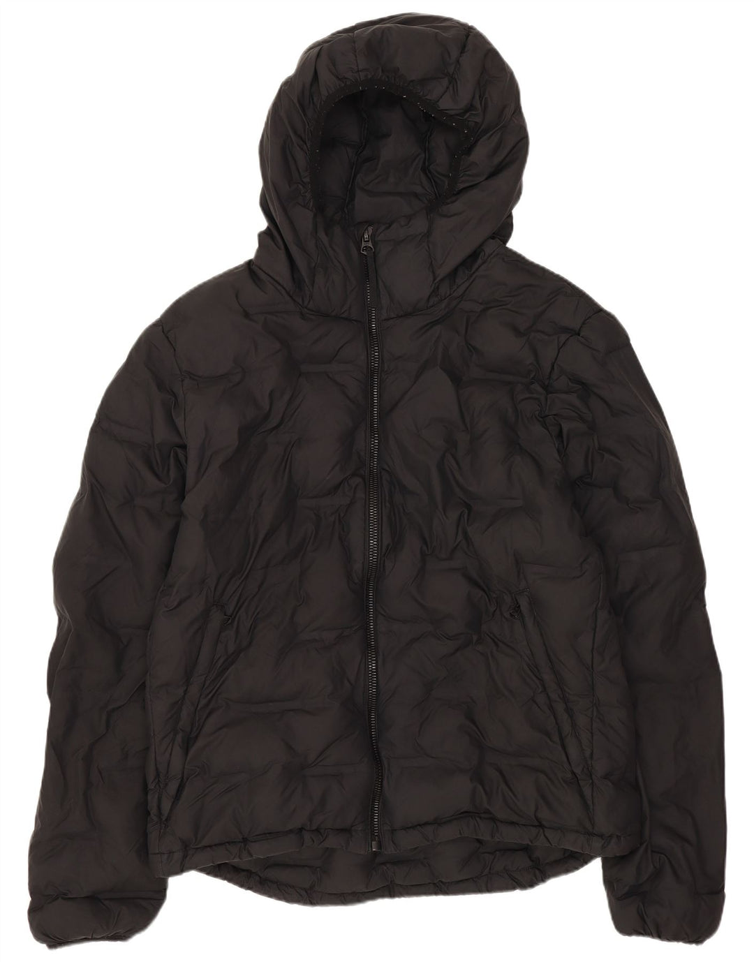 Giacca imbottita con cappuccio da uomo Superdry UK 40 grande poliestere nero