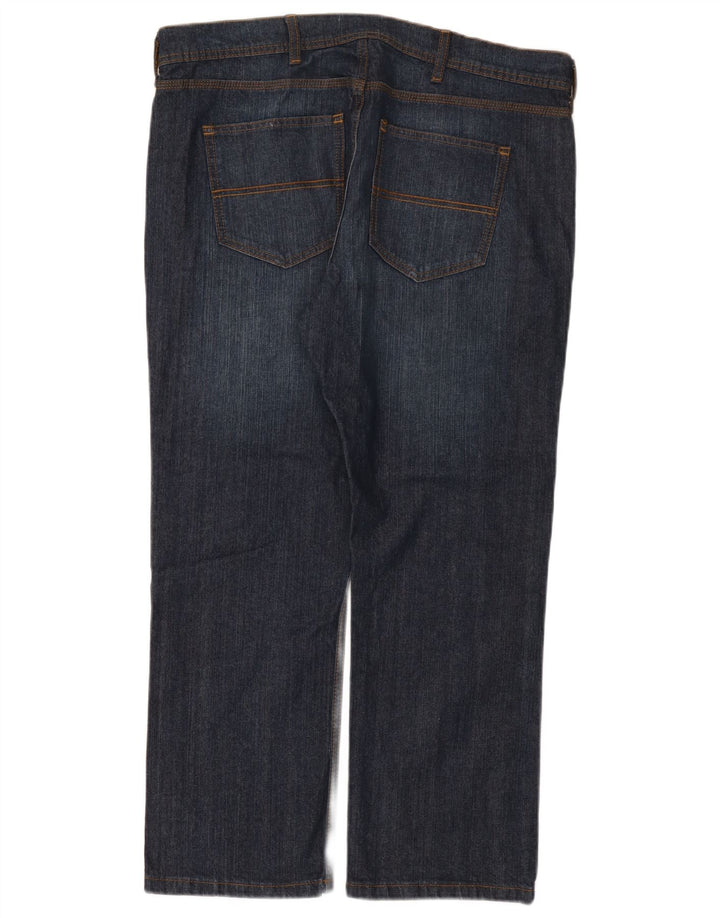 MARKS & SPENCER Mens Regular Fit Straight Jeans W38 L27 Navy Blue