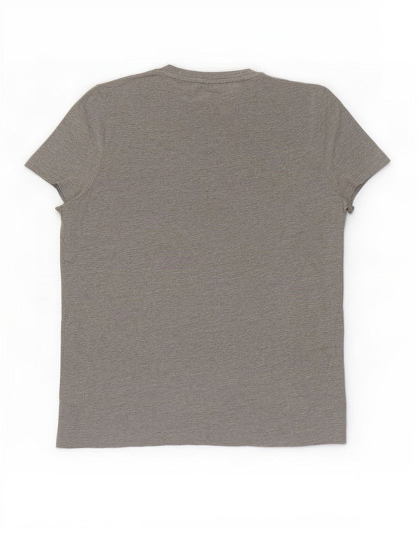 Jack & Jones - Camiseta gráfica para hombre, talla grande, algodón moteado gris