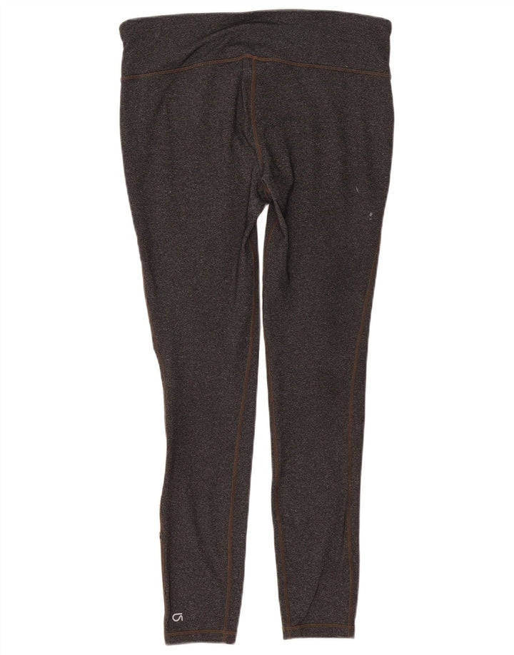 Gap Womens Leggings UK 14 Large  Grey Flecked Nylon