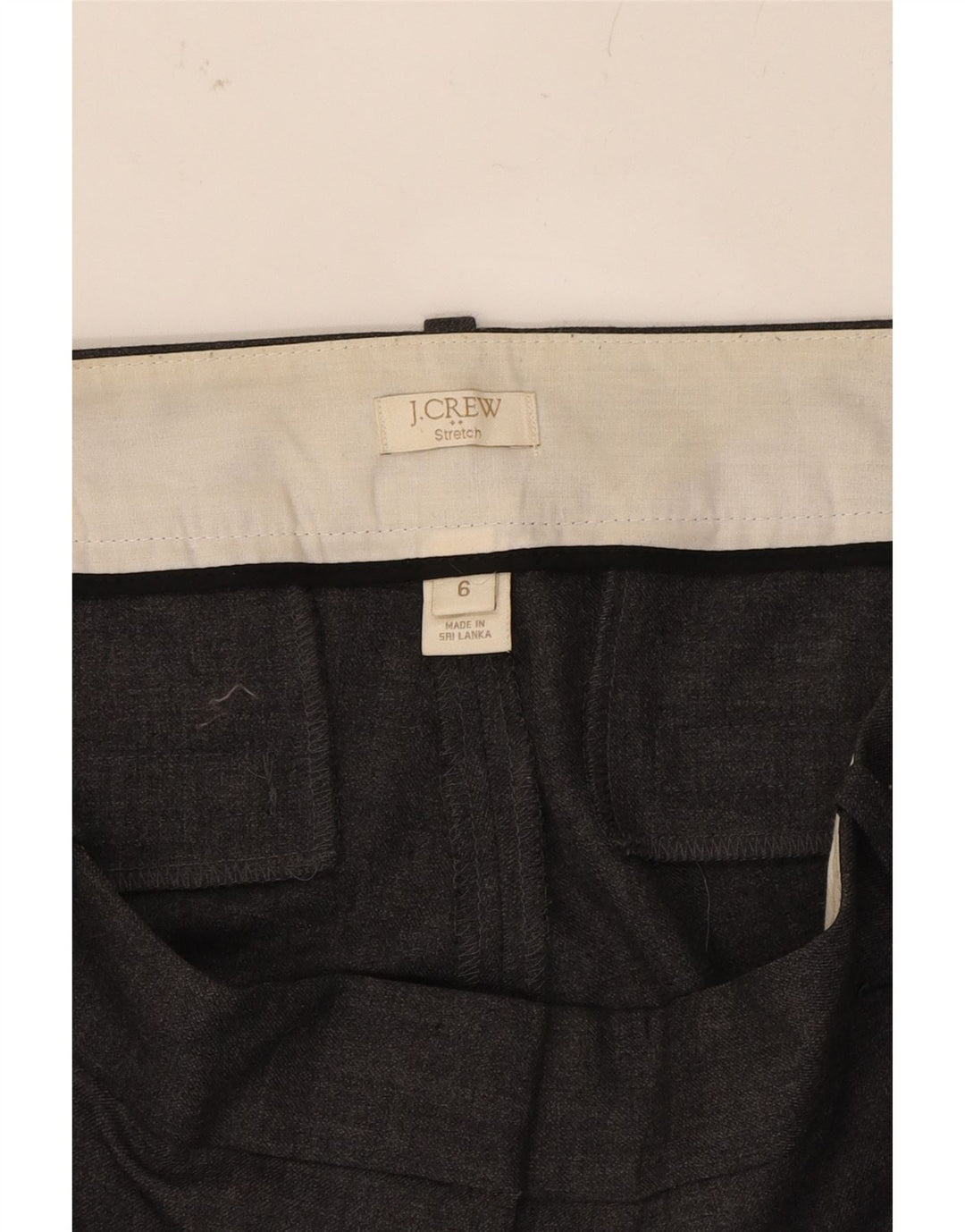 J. CREW Womens Slim Casual Trousers US 6 Medium W30 L29 Grey Wool Vintage J. Crew and Second-Hand J. Crew from Messina Hembry 