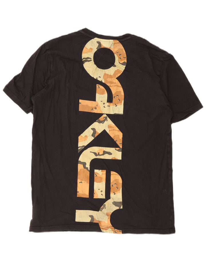 Oakley Mens Graphic T-Shirt Top Small Black Cotton