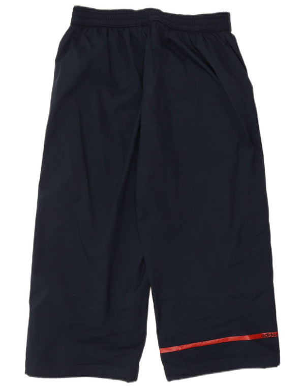 Adidas Boys Capri Tracksuit Trousers 13-14 Years Navy Blue Polyester