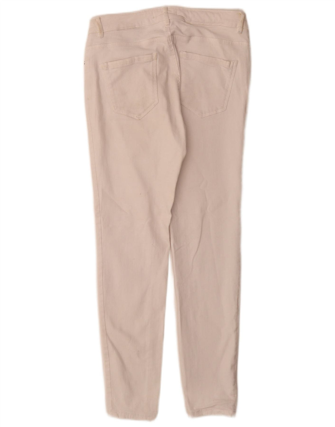 Zara Dame Slim Jeans EU 40 Medium W30 L28 Hvid Bomuld