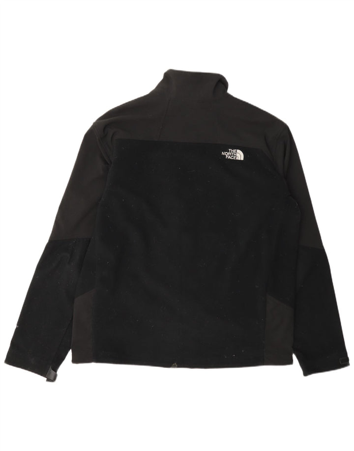 Męska kurtka przeciwdeszczowa The North Face UK 40, duża, czarna, poliestrowa z blokami kolorów