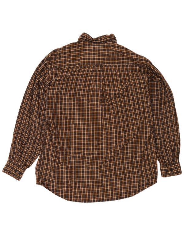 Camel Active Mens Flannel Shirt Large Brown Check