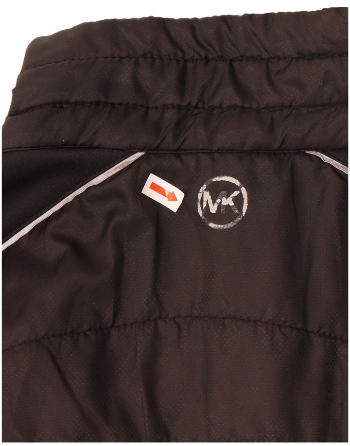 Michael Kors Womens Sleeveless Tracksuit Top Jacket UK 14 Medium Black
