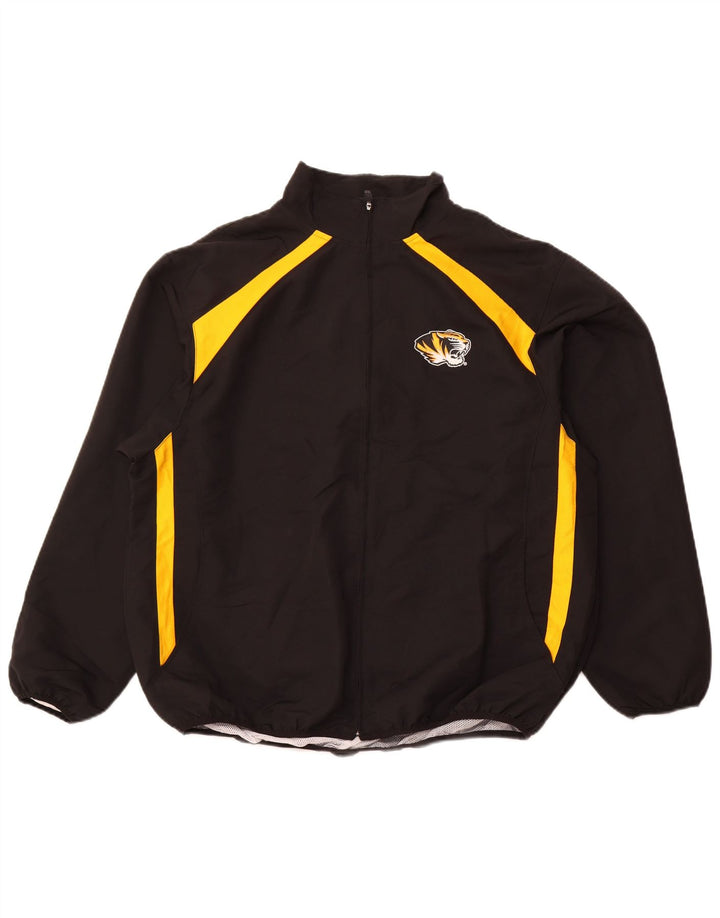Russell Athletic Herren-Trainingsanzugoberteil, UK-Größe 40, Größe L, Schwarz, Polyester