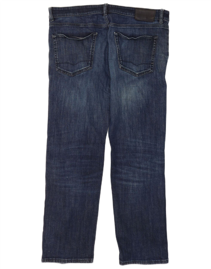 Hugo Boss Womens Regular Straight Jeans W36 L32 Blue Cotton