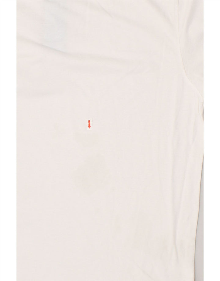 LOTTO Mens Polo Shirt Large White Cotton Vintage Lotto and Second-Hand Lotto from Messina Hembry 