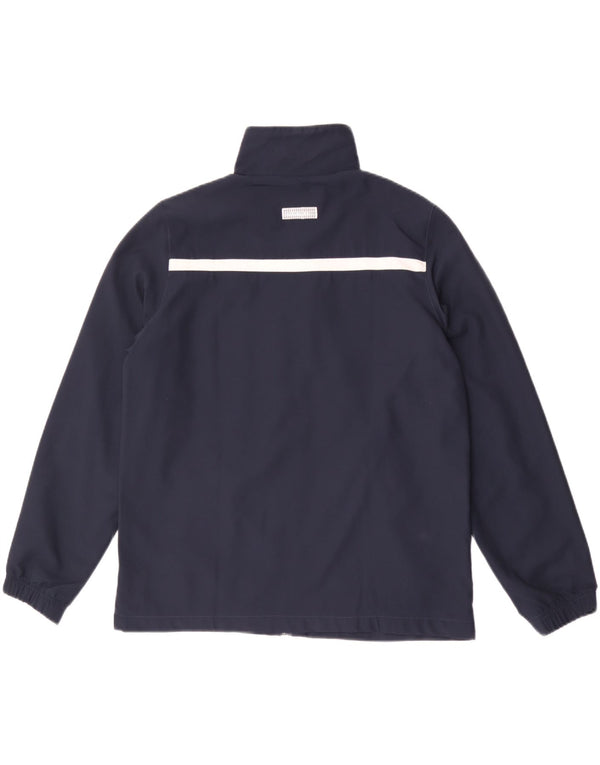 Sergio Tacchini Mens Tracksuit Top Jacket Medium Navy Blue Colourblock