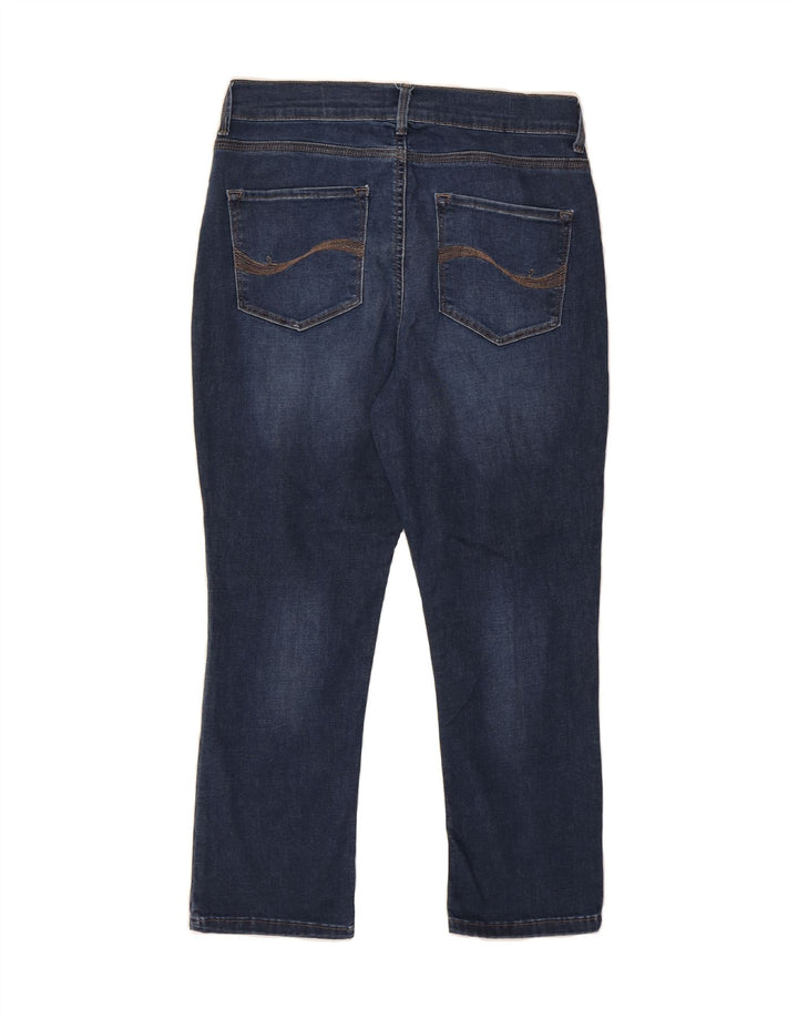 LEE Womens Easy Fit Capri Jeans Medium W30 L23 Navy Blue Cotton Vintage Lee and Second-Hand Lee from Messina Hembry 