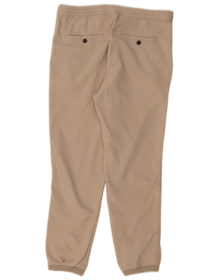 ZARA Mens Joggers Chino Trousers Medium W32 L28 Beige Polyester