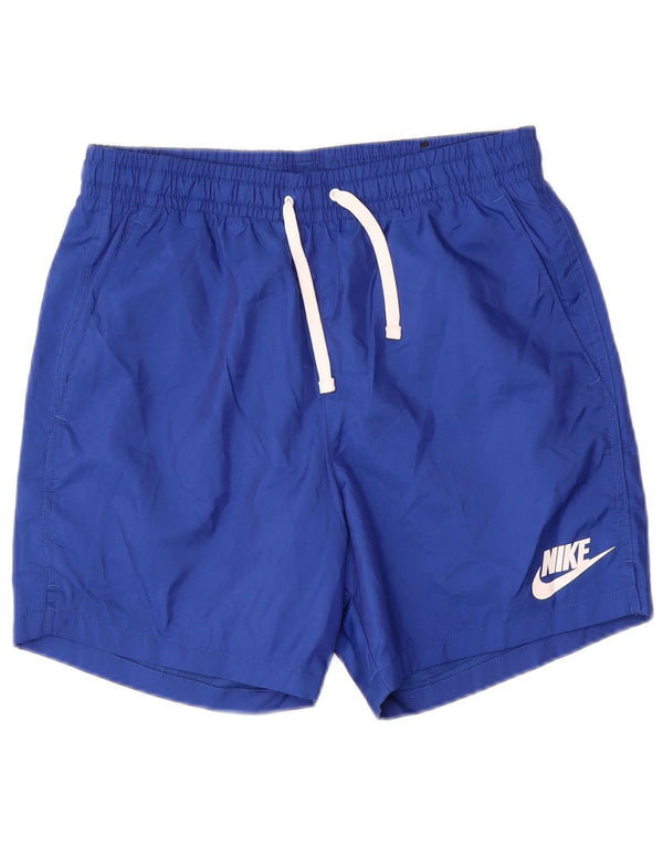 Nike Mens Swimming Shorts Small Blue Polyester