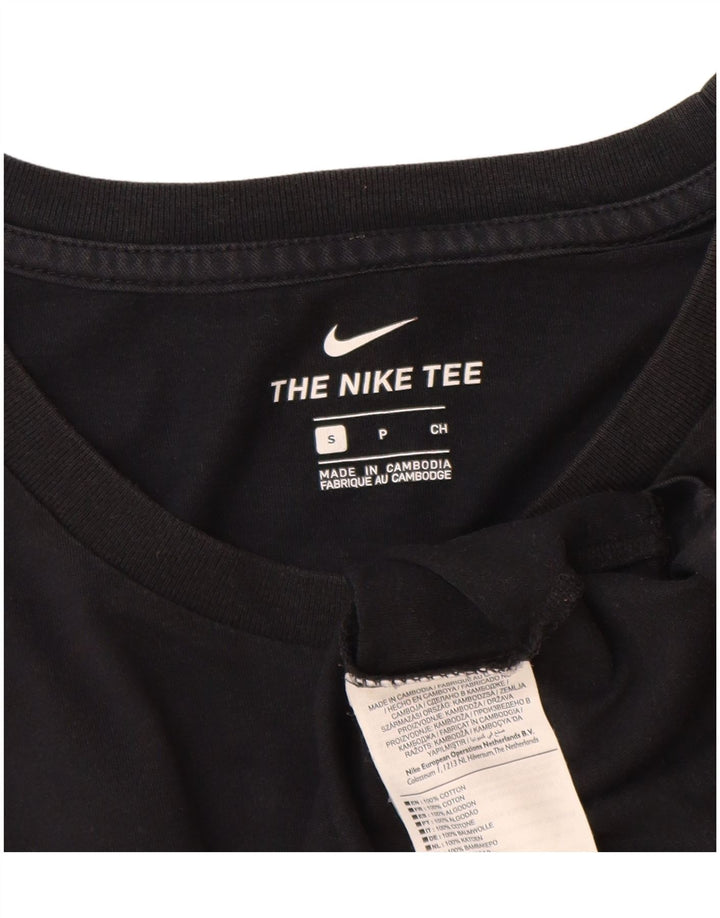 Nike Mens Graphic T-Shirt Top Small Black Cotton