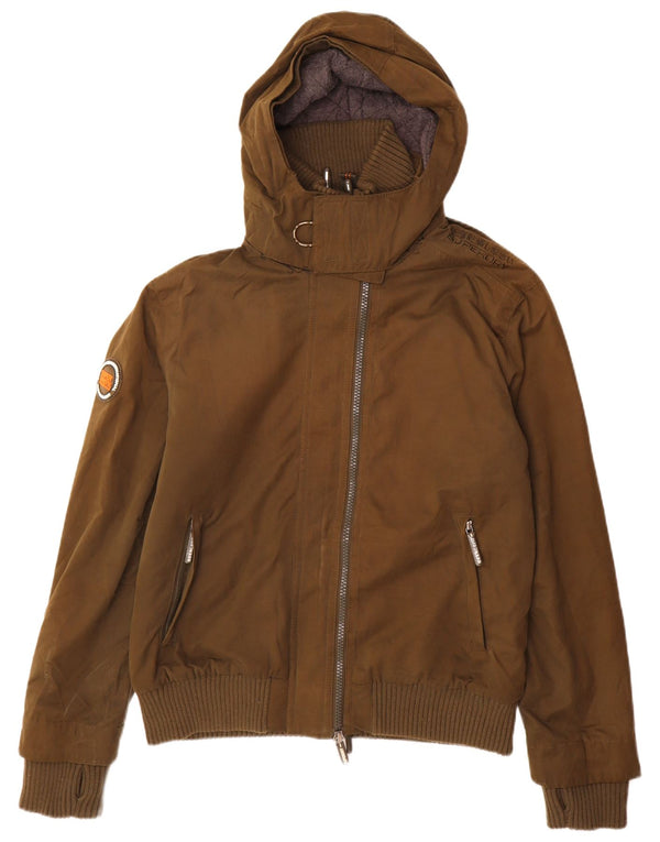 Superdry Herren Windbomber Windjacke mit Kapuze, UK 44 2XL Khaki