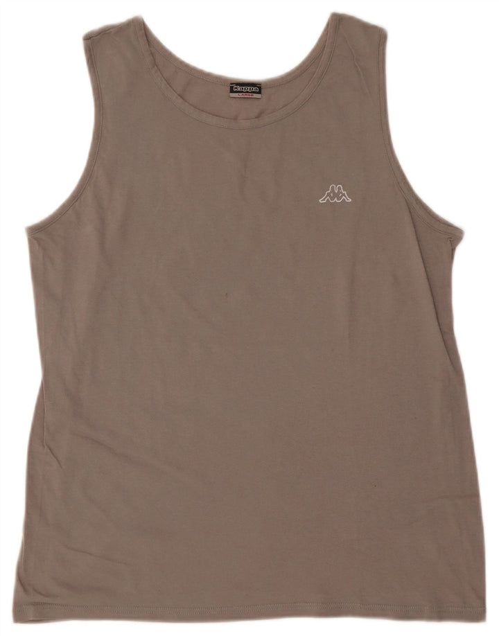 Kappa Womens Vest Top UK 16 Large Grey