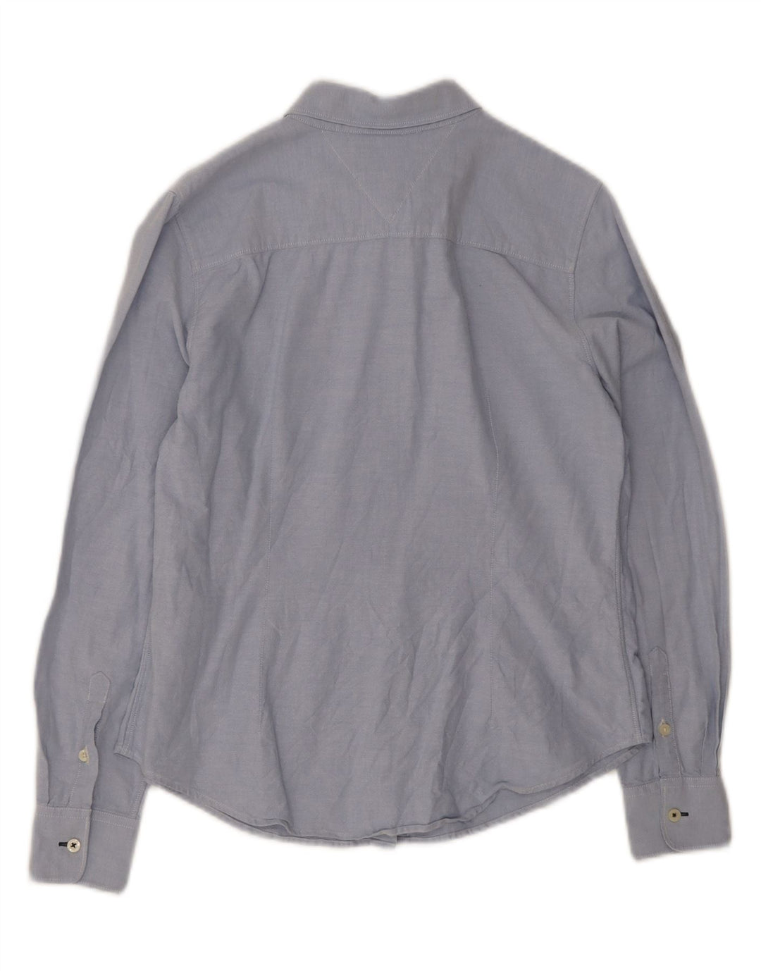 TOMMY HILFIGER Womens Shirt US 10 Large Blue Cotton Vintage Tommy Hilfiger and Second-Hand Tommy Hilfiger from Messina Hembry 