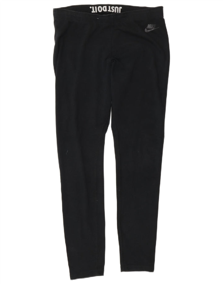 Nike Womens Graphic Leggings UK 14 Large  Black