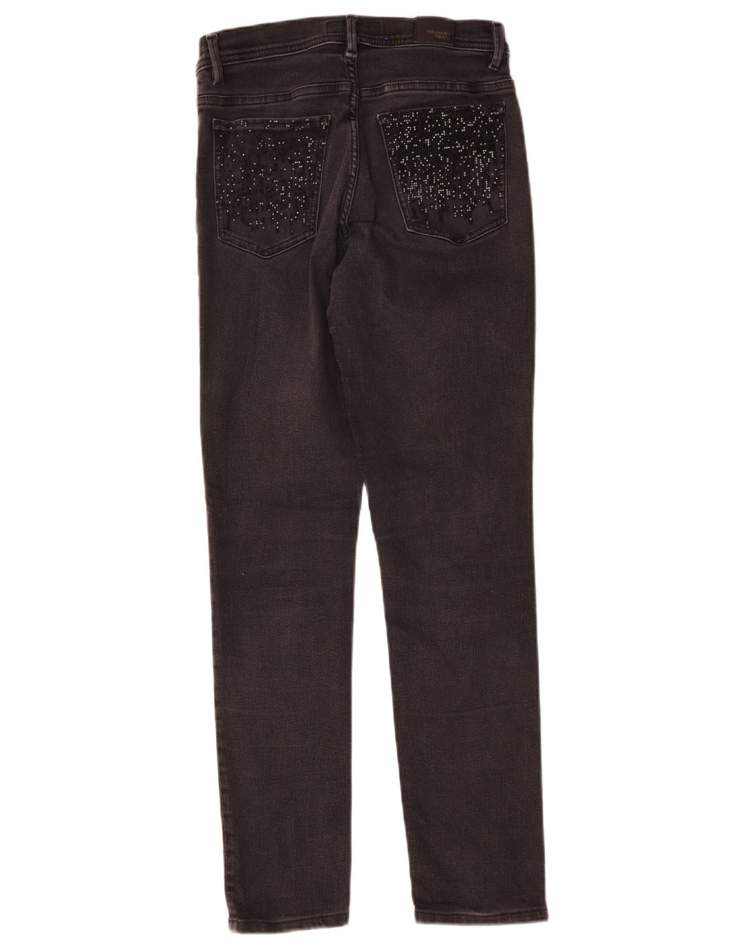 Trussardi Womens Slim Jeans W27 L27 Grey Cotton