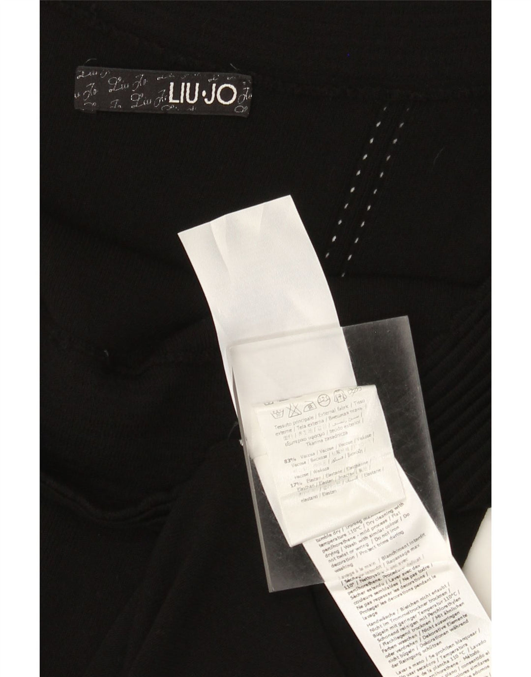 Liu Jo Womens Off Shoulder Dress IT 44 Medium Black Viscose