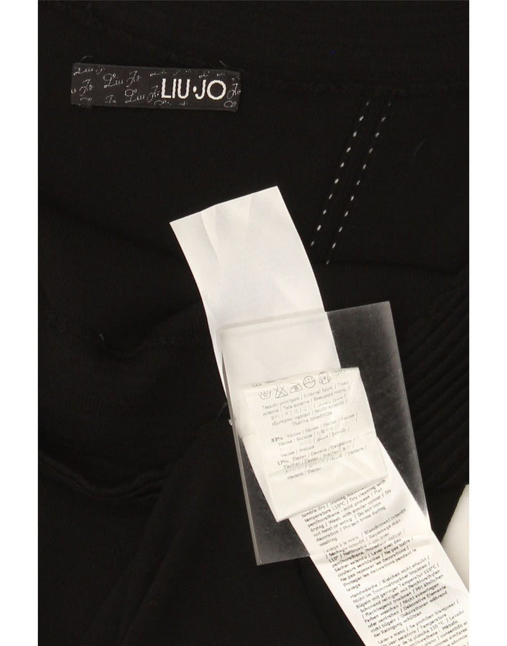 Liu Jo Womens Off Shoulder Dress IT 44 Medium Black Viscose