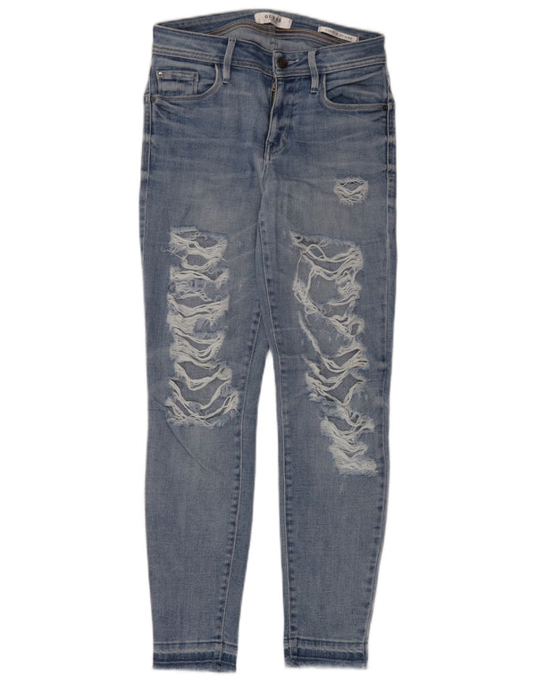 Jeans skinny Guess Curve X da donna W26 L28 in cotone blu