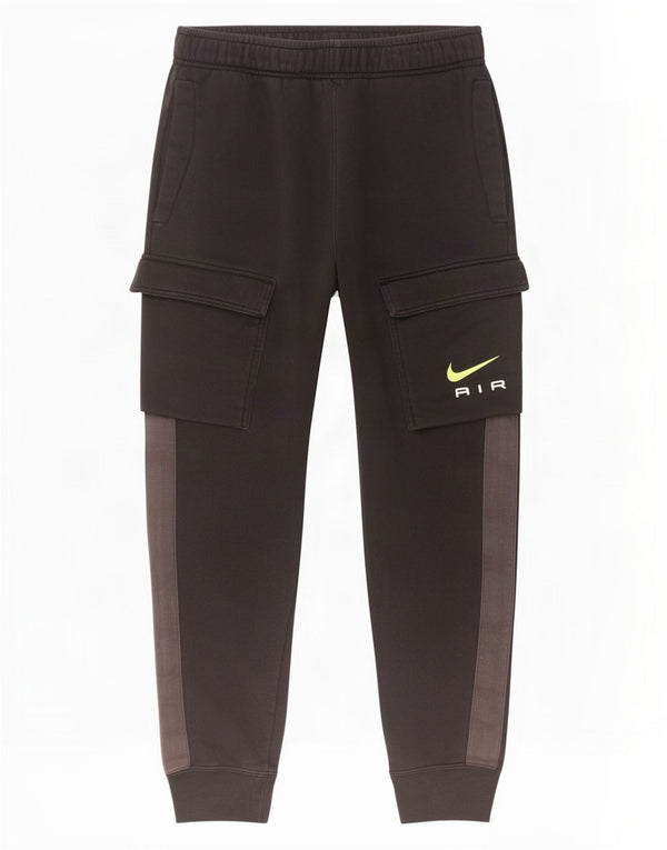 Nike Pantalon de survêtement cargo pour homme en coton color block noir moyen