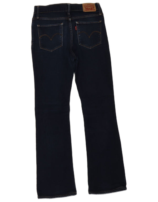 Levi's Damen 715 Bootcut Jeans W26 L27 Marineblau Baumwolle
