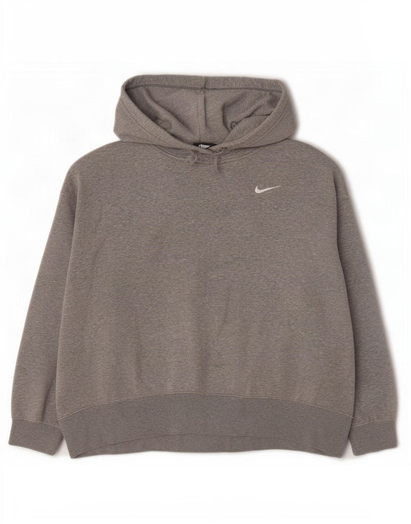 Nike Jersey con capucha extragrande para mujer UK 18 XL Algodón moteado gris