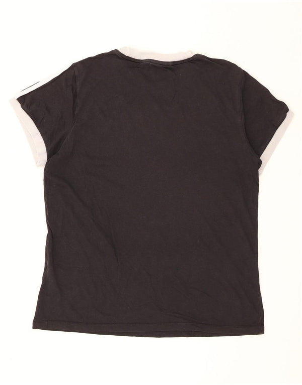 T-shirt da donna Adidas Top UK 12 cotone medio nero