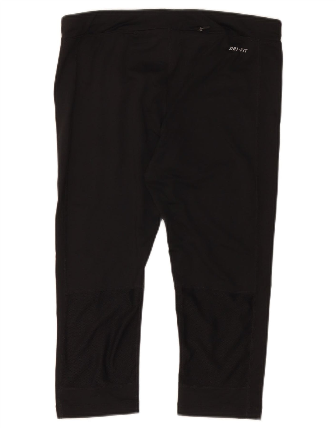 NIKE Womens Dri Fit Capri Leggings UK 12 Medium  Black Polyester