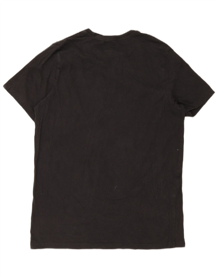 Tommy Hilfiger Mens T-Shirt Top Medium Black Cotton